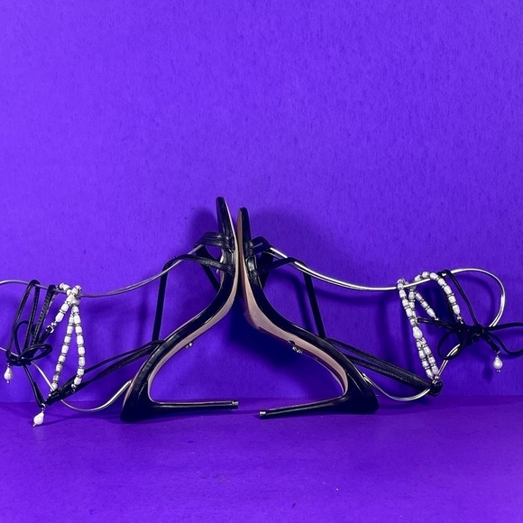 Sam Edelman Women's Black Leather Scarlette Strappy Sandal Shoe Size 6-NEW - Picture 6 of 8